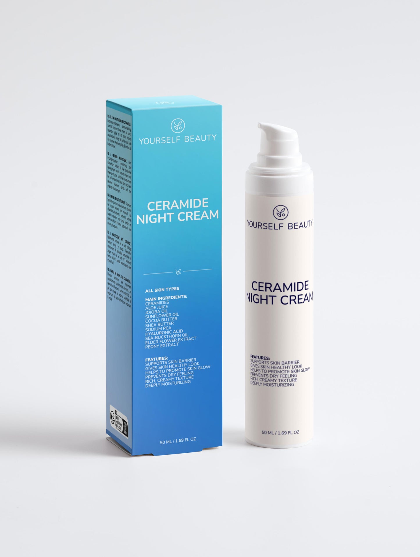 Crème de Nuit Hydratante aux Céramides