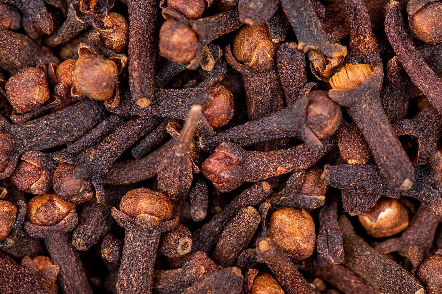 Close-up of a pile of cloves.