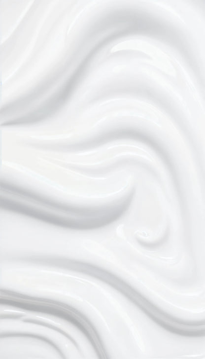 Close-up on white moisturising cream texture.