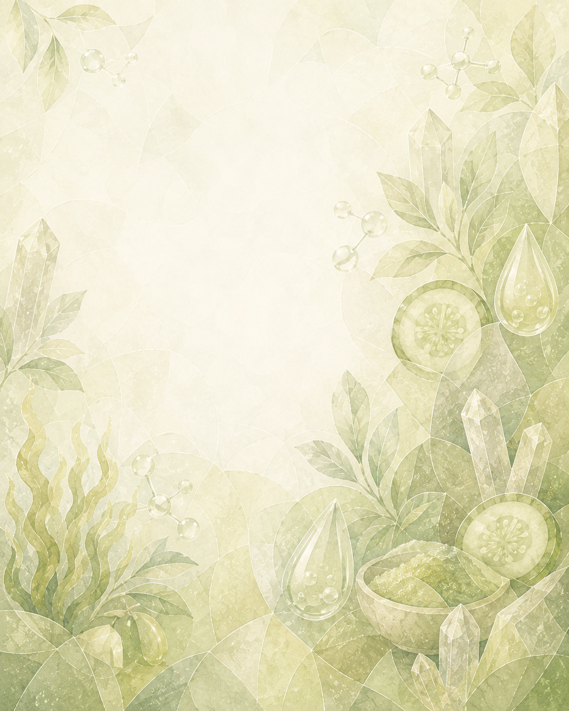 Soft botanical mineral pattern